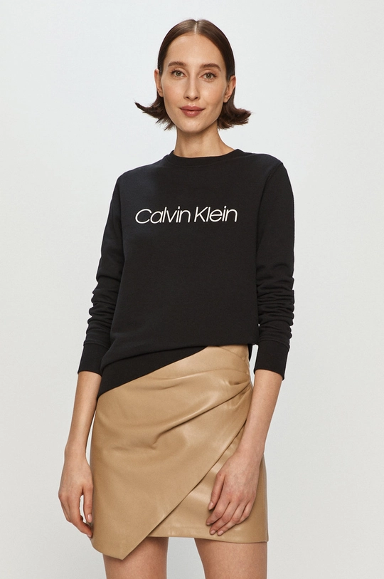 czarny Calvin Klein - Bluza bawełniana Damski