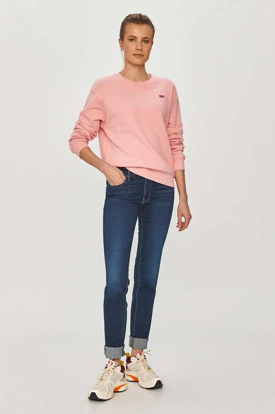 Levi's - Bluza bawełniana różowy