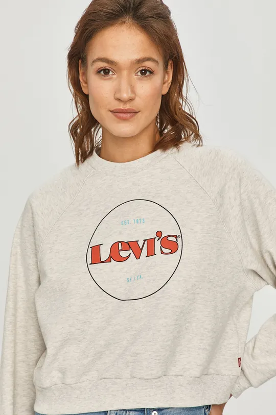 gray Levi's cotton sweatshirt