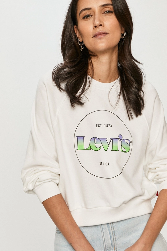 white Levi's sweatshirt