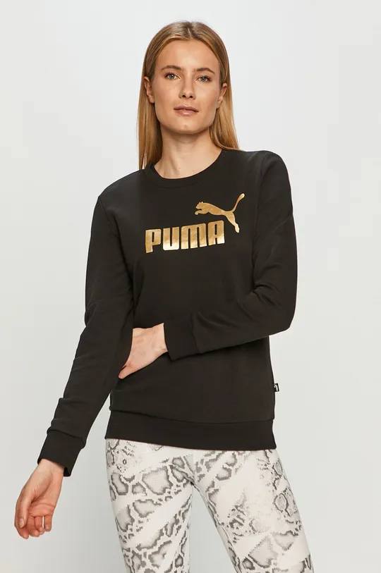 czarny Puma Bluza 586894 Damski