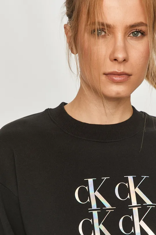 чорний Calvin Klein Jeans - Бавовняна кофта