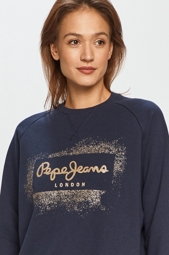 tmavomodrá Pepe Jeans - Bavlnená mikina Andrea