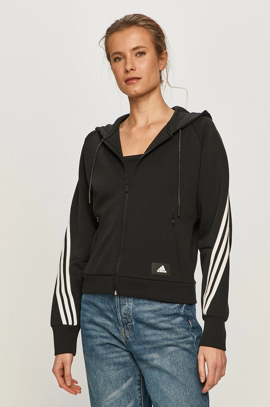 czarny adidas Performance - Bluza GL0339 Damski