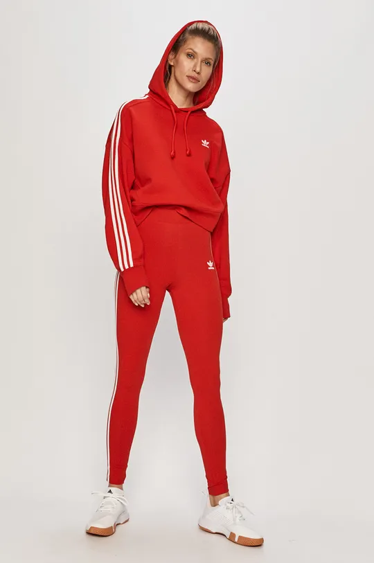 adidas Originals - Бавовняна кофта червоний