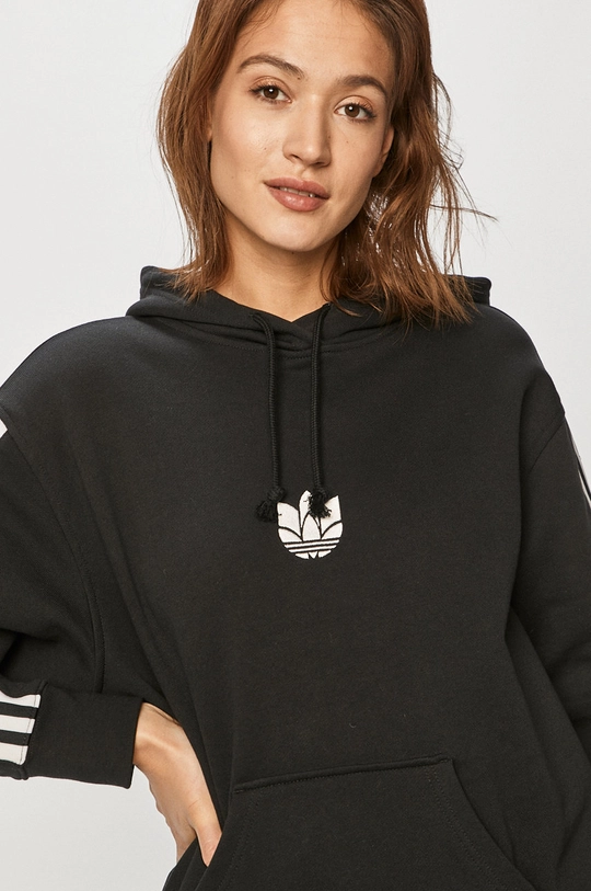 čierna adidas Originals - Bavlnená mikina GN2931