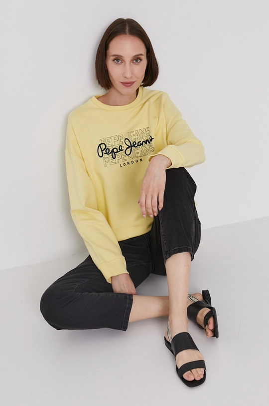 żółty Pepe Jeans Bluza BERE Damski