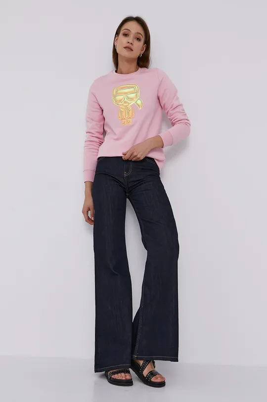 Karl Lagerfeld Bluza 211W1820 różowy