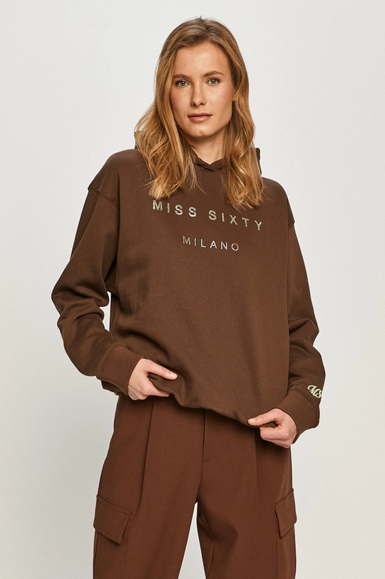 brązowy Miss Sixty - Bluza bawełniana