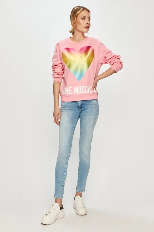 Love Moschino - Bluza różowy