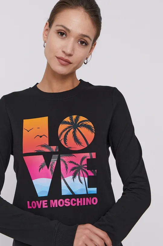 czarny Love Moschino Bluza