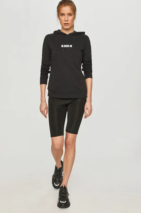 Calvin Klein Performance - Bluza bawełniana czarny