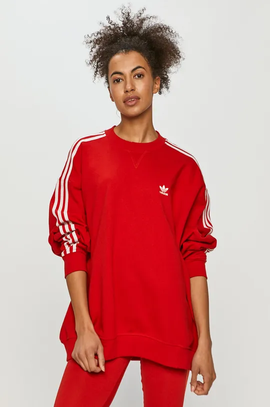 красный Хлопковая кофта adidas Originals Женский