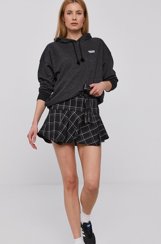 adidas Originals Bluza GN4325 damska kolor szary z kapturem gładka |  Answear.com