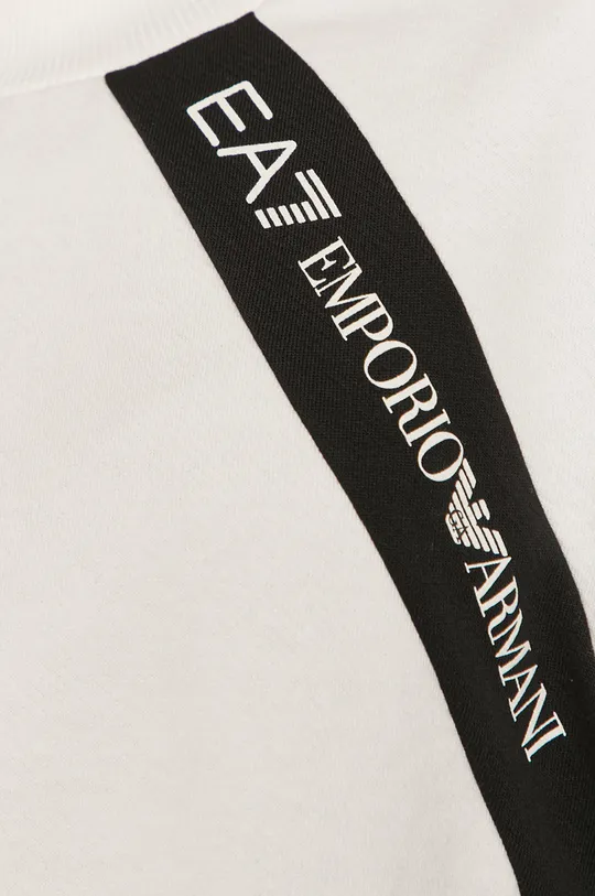 biały EA7 Emporio Armani Bluza bawełniana 3KTM30.TJ2PZ