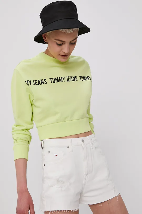 zelena Pamučna dukserica Tommy Jeans