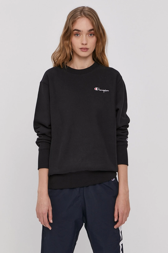 black Champion cotton sweatshirt Women’s