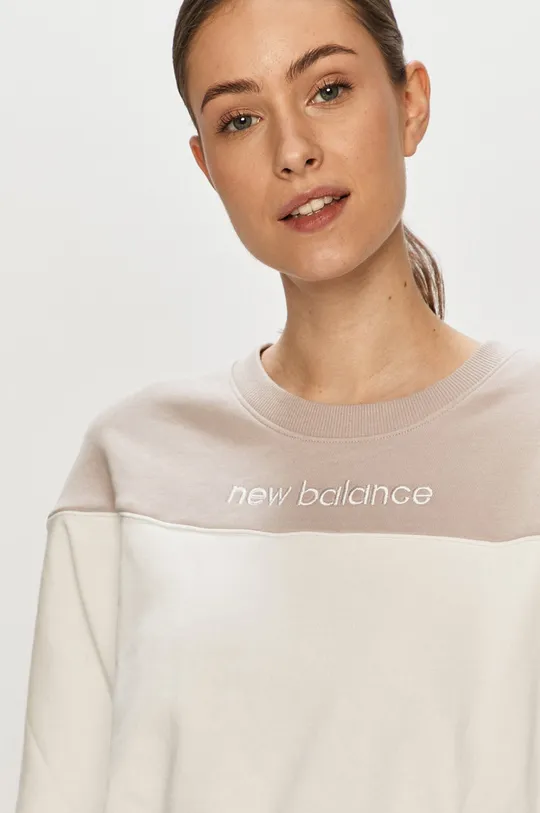 fioletowy New Balance Bluza bawełniana WT11503WM