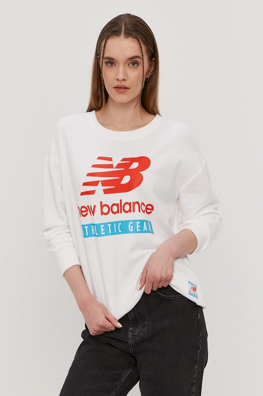 biela Mikina New Balance WT11506WT Dámsky