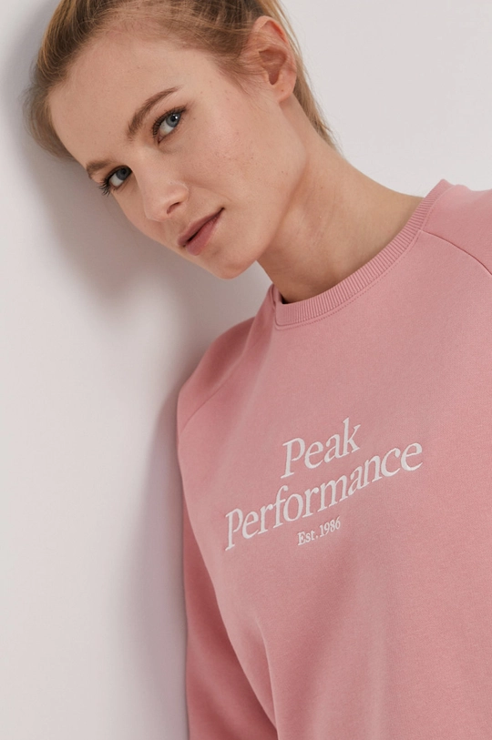 różowy Peak Performance Bluza