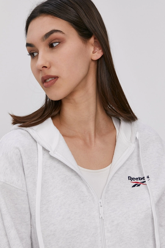 γκρί Βαμβακερή μπλούζα Reebok Classic