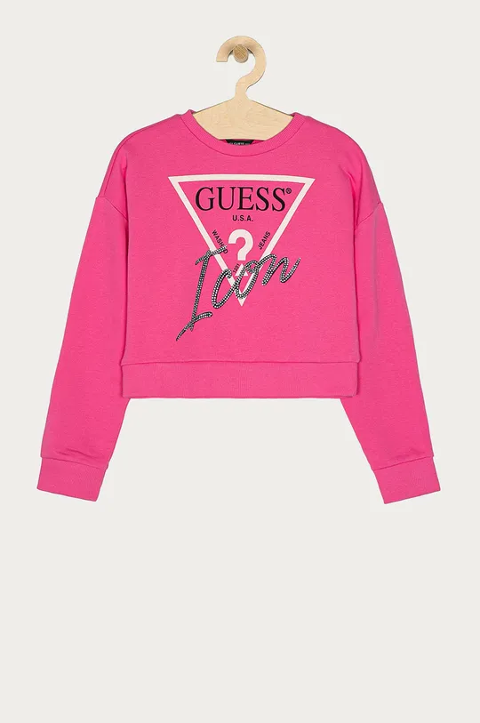 розовый Guess - Детская хлопковая кофта 116-175 cm Для девочек