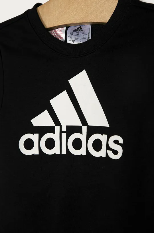 adidas - Παιδική μπλούζα 104-170 cm μαύρο