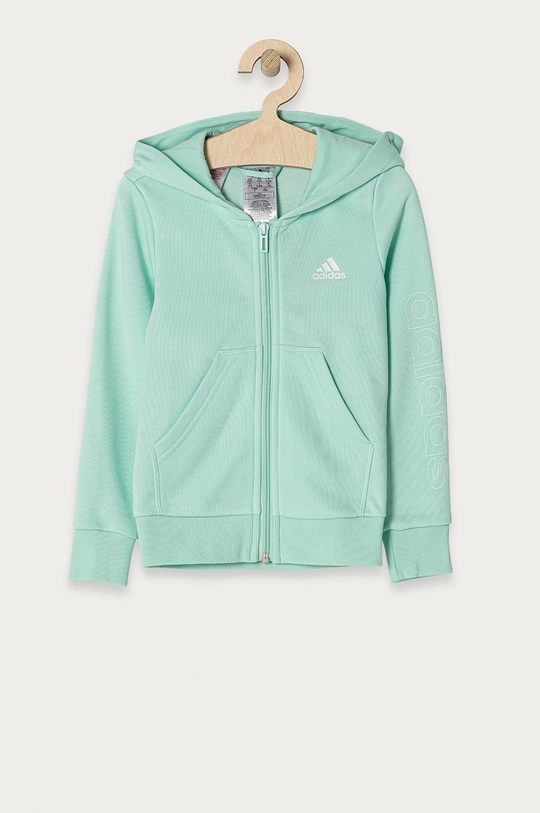 turkusowy adidas Bluza dziecięca GN4080 Dziewczęcy