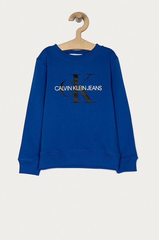 modrá Calvin Klein Jeans - Detská bavlnená mikina 104-176 cm Detský