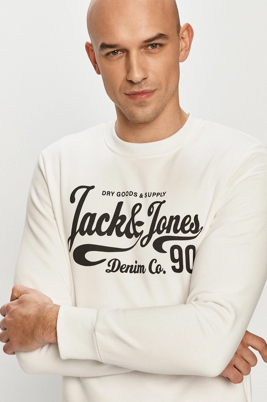 biały Jack & Jones - Bluza Męski