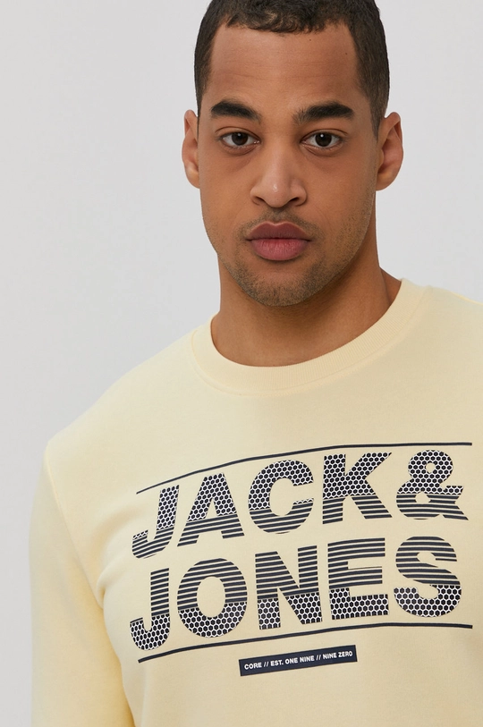 żółty Jack & Jones Bluza