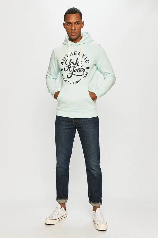 Jack & Jones - Bluza turkusowy