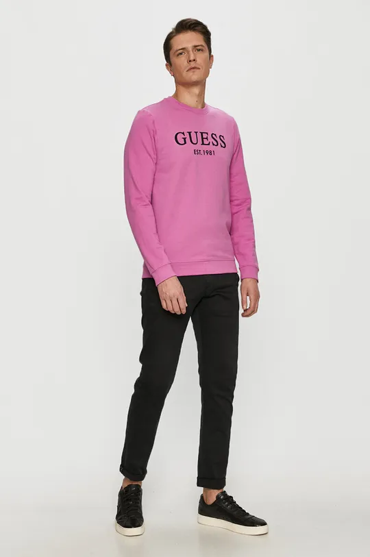 Guess - Bluza różowy