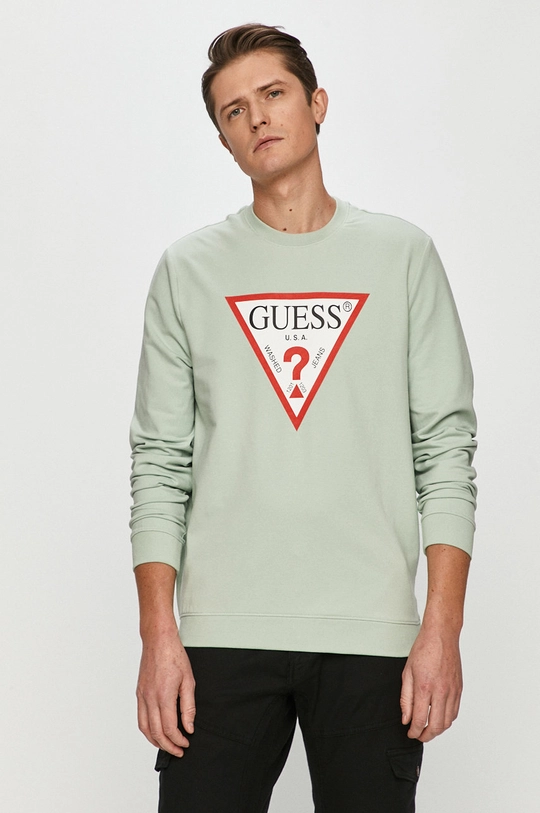 zielony Guess - Bluza M1RQ37.K6ZS1 Męski