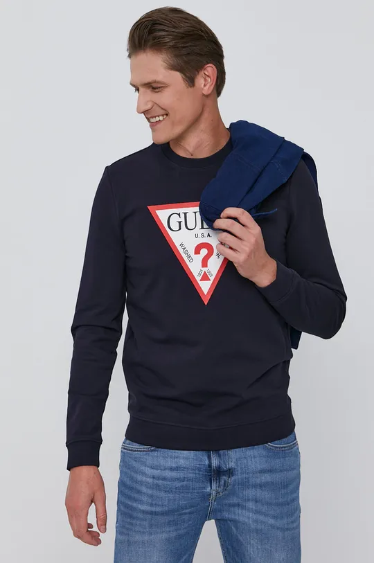 granatowy Guess - Bluza M1RQ37.K6ZS1 Męski