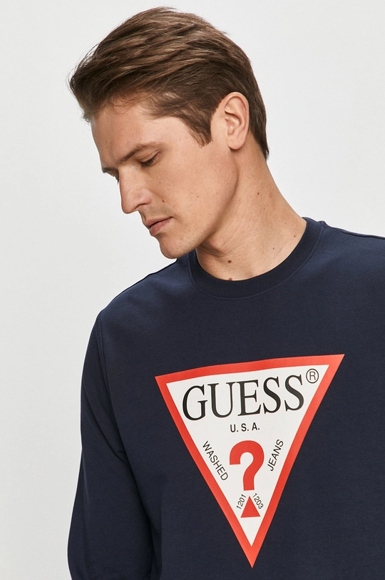 granatowy Guess - Bluza M1RQ37.K6ZS1