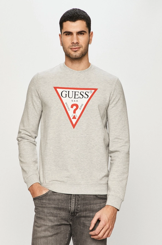 szary Guess - Bluza M1RQ37.K6ZS1 Męski