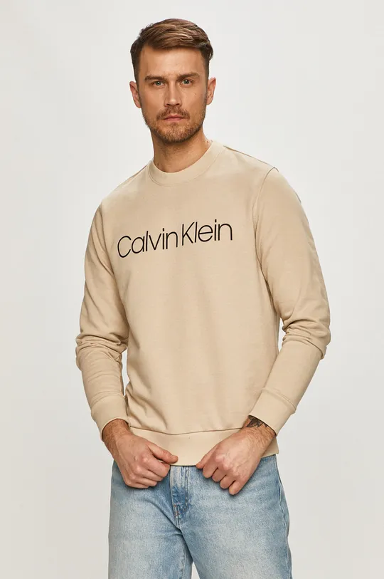 beżowy Calvin Klein - Bluza Męski