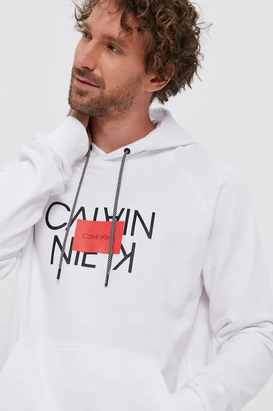biały Calvin Klein - Bluza bawełniana