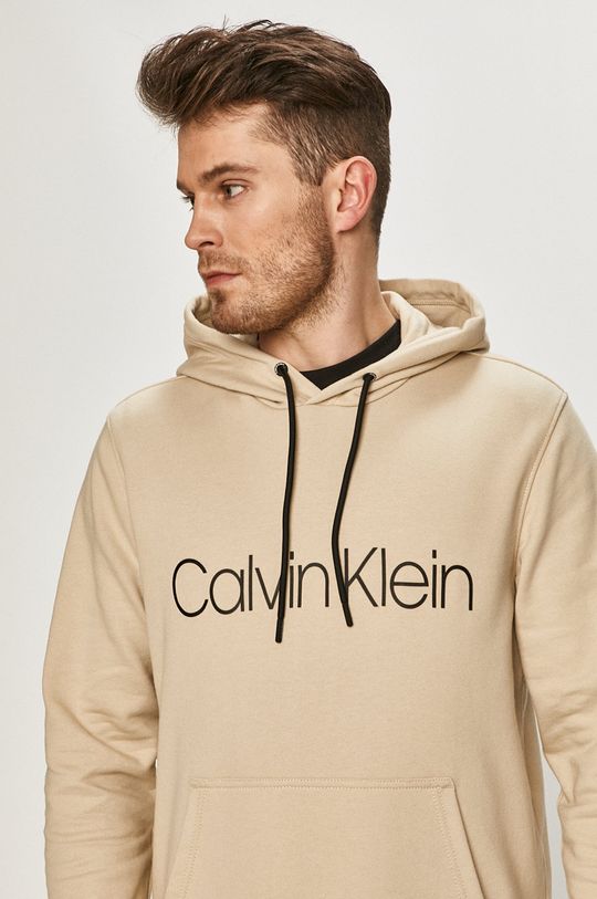 písková Calvin Klein - Bavlněná mikina Pánský