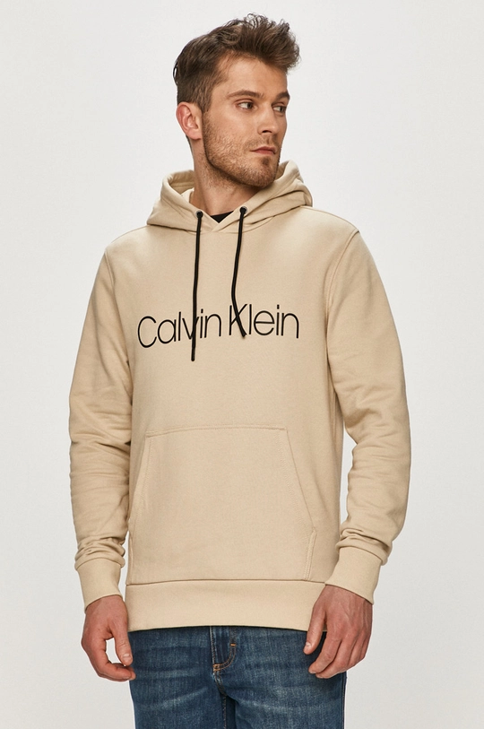 bézs Calvin Klein - Pamut melegítőfelső