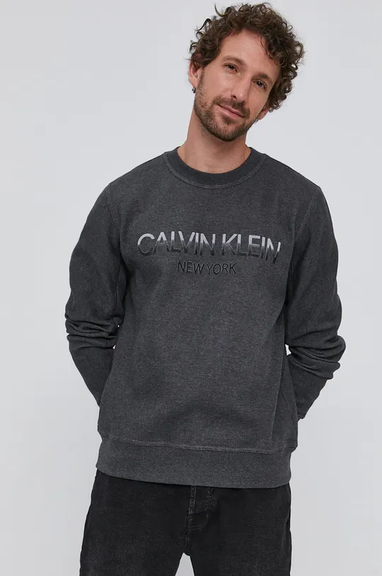szary Calvin Klein - Bluza Męski
