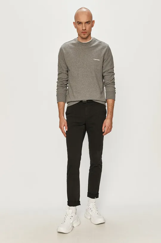 Calvin Klein bluza bawełniana szary