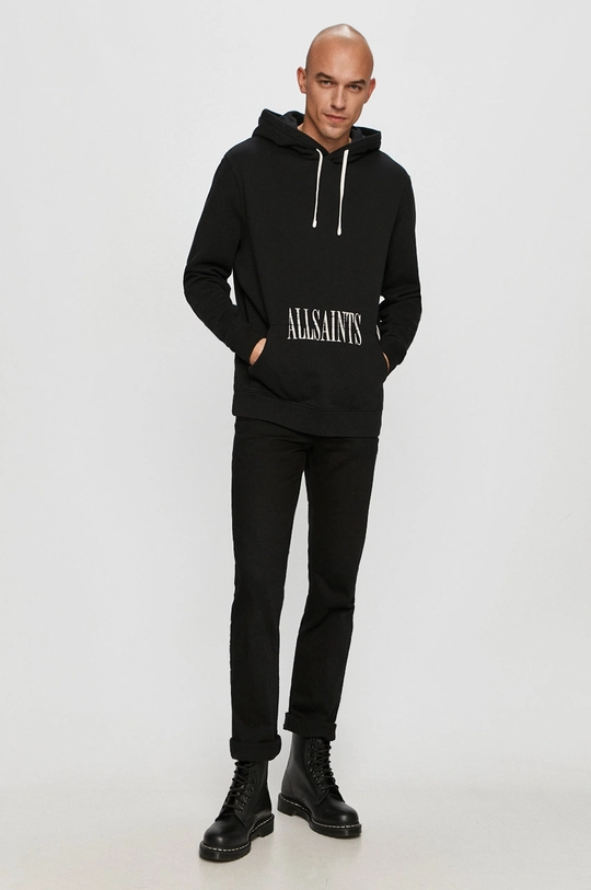 AllSaints - Bluza bawełniana TULUM OTH HOODY czarny