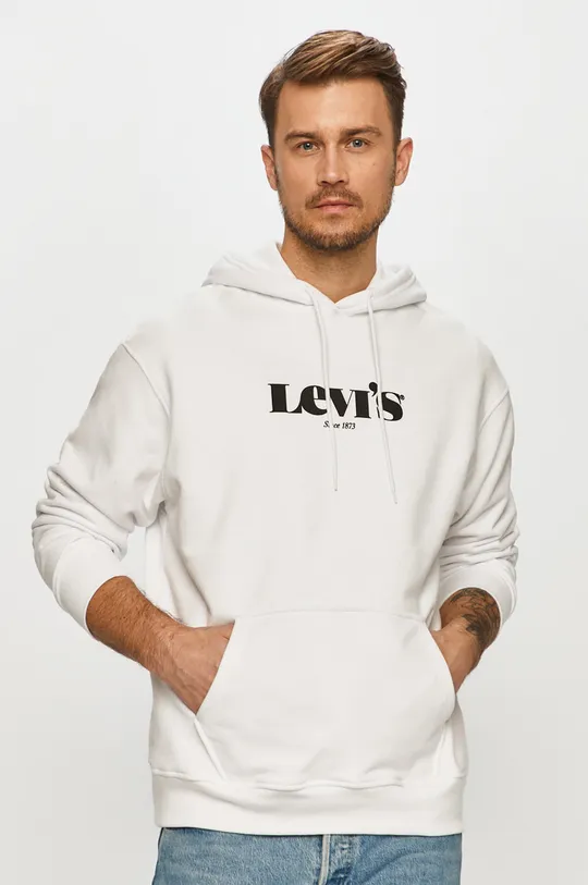 bijela Levi's - Pamučna majica Muški