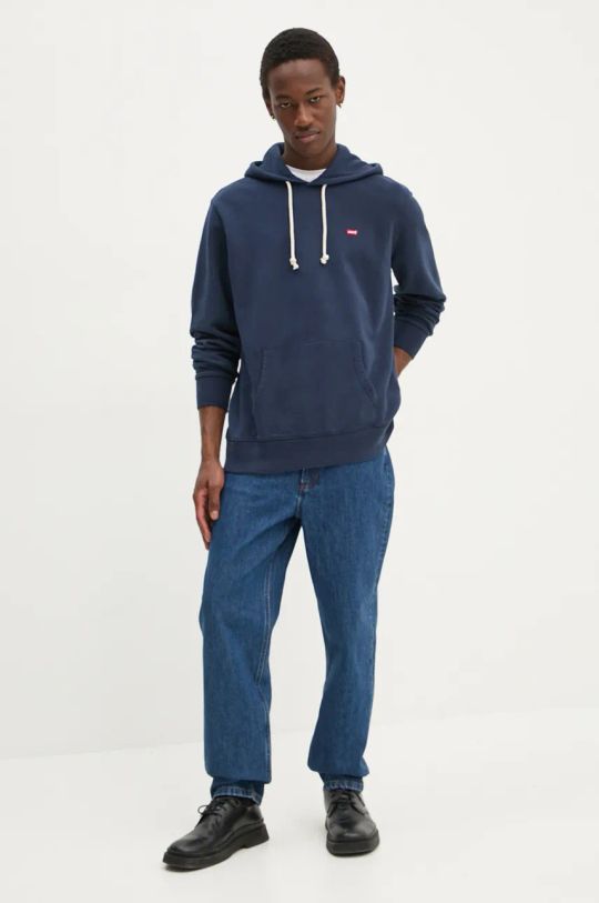 Levi's felpa in cotone 34581.0009 blu navy AW22