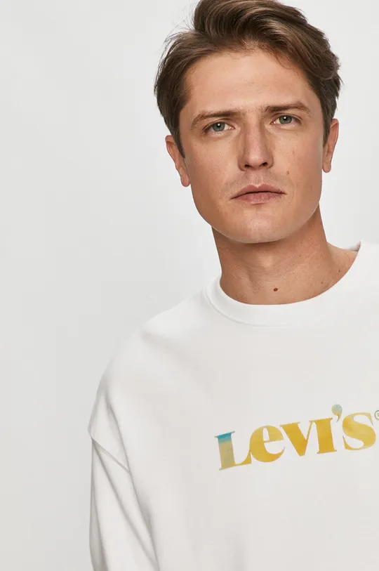 biały Levi's - Bluza bawełniana