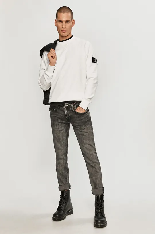 Mikina Calvin Klein Jeans biela