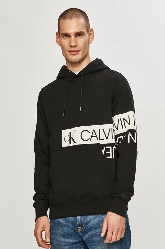 czarny Calvin Klein Jeans - Bluza J30J317052.4891