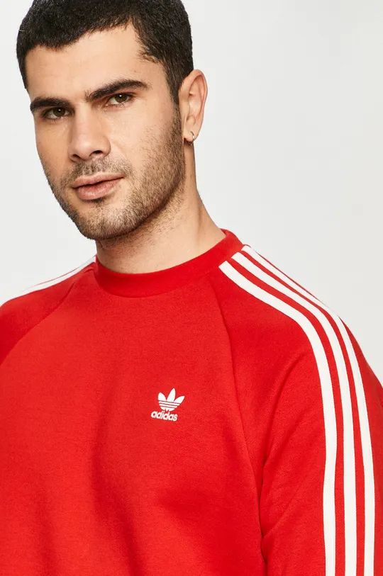 czerwony adidas Originals - Bluza GN3484